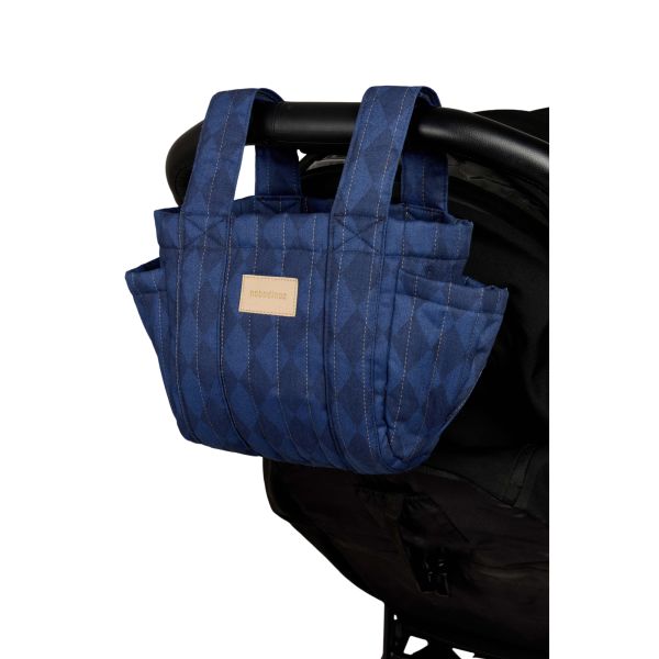Organisateur de poussette bébé Hyde Park Denim Blue Diamonds