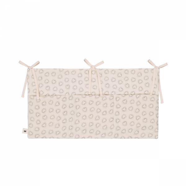 Pochette de lit Mathilde Dotted Heart Greige