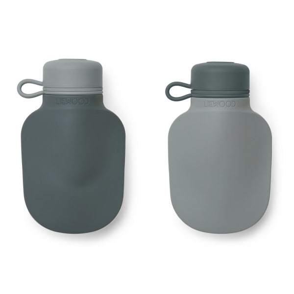 Lot de 2 gourdes souples Silvia Blue Mix