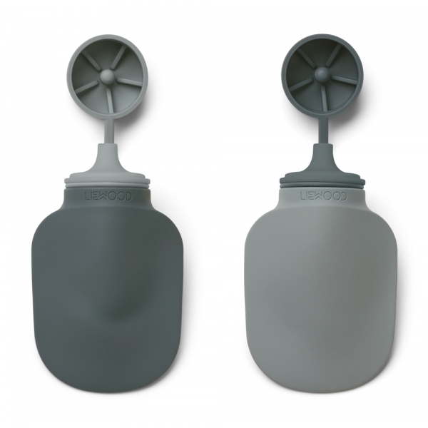 Lot de 2 gourdes souples Silvia Blue Mix