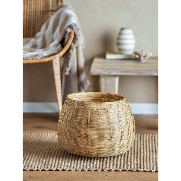 Panier de rangement en bambou