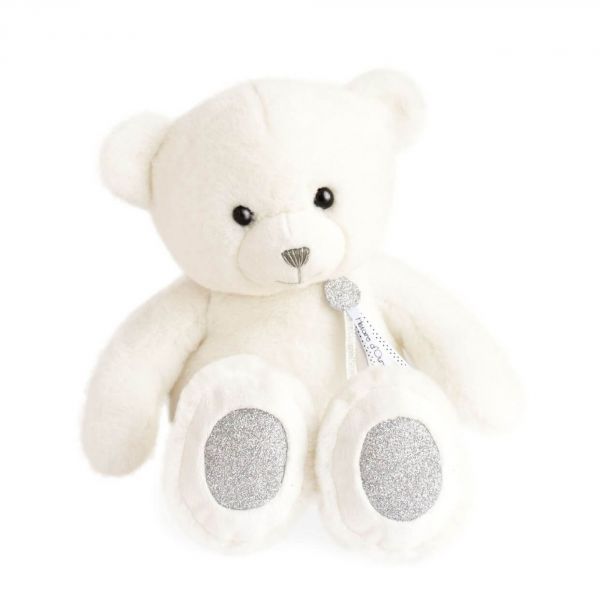Peluche Ours Charms Blanc 40 cm
