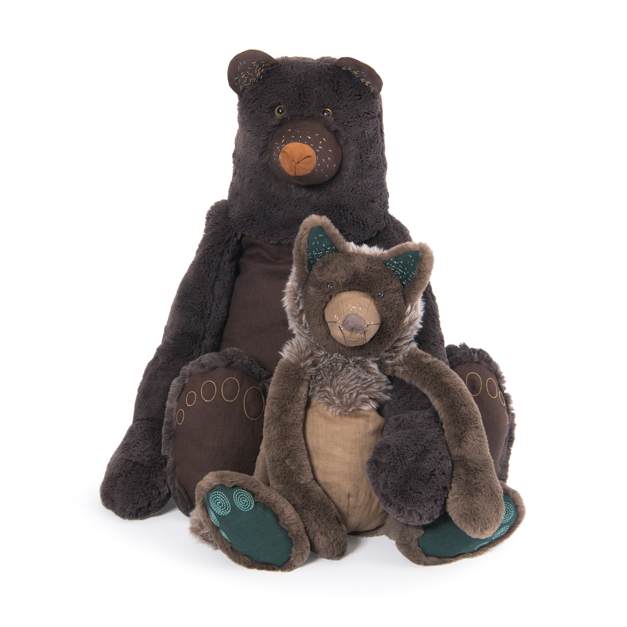 Moulin Roty Peluche Geante Ours Mimosa Rendez Vous Chemin Du Loup Made In Bebe