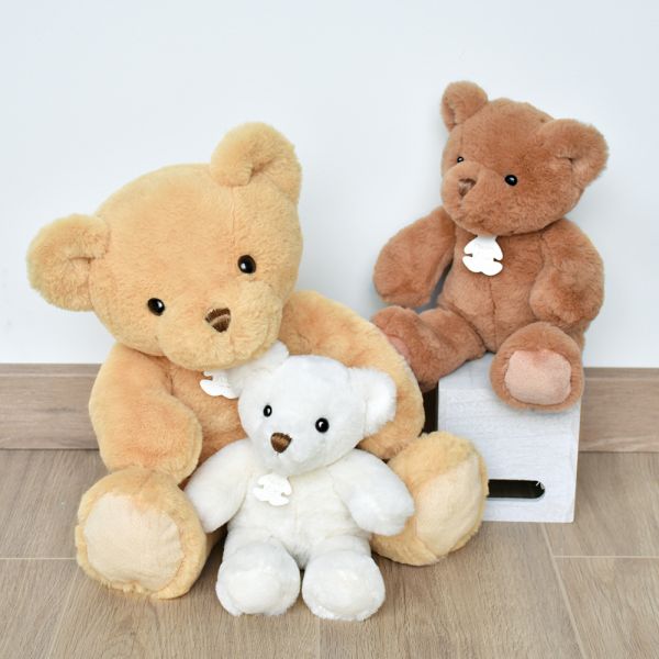 Peluche Ours Titours Blanc 27 cm