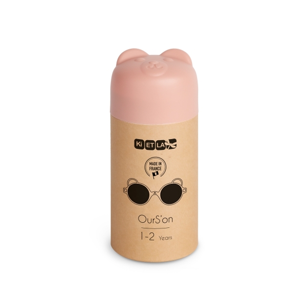 Lunettes de soleil bébé 1-2 ans Ourson Rose Pêche