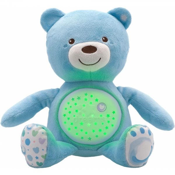 Peluche ourson projecteur Baby Bear First Dreams Bleu