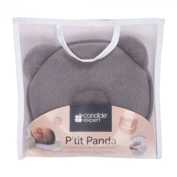 Cale tête bébé P'tit Panda gris foncé