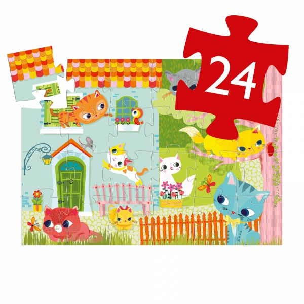 Puzzle silhouette Pachat & ses amis  24 pièces