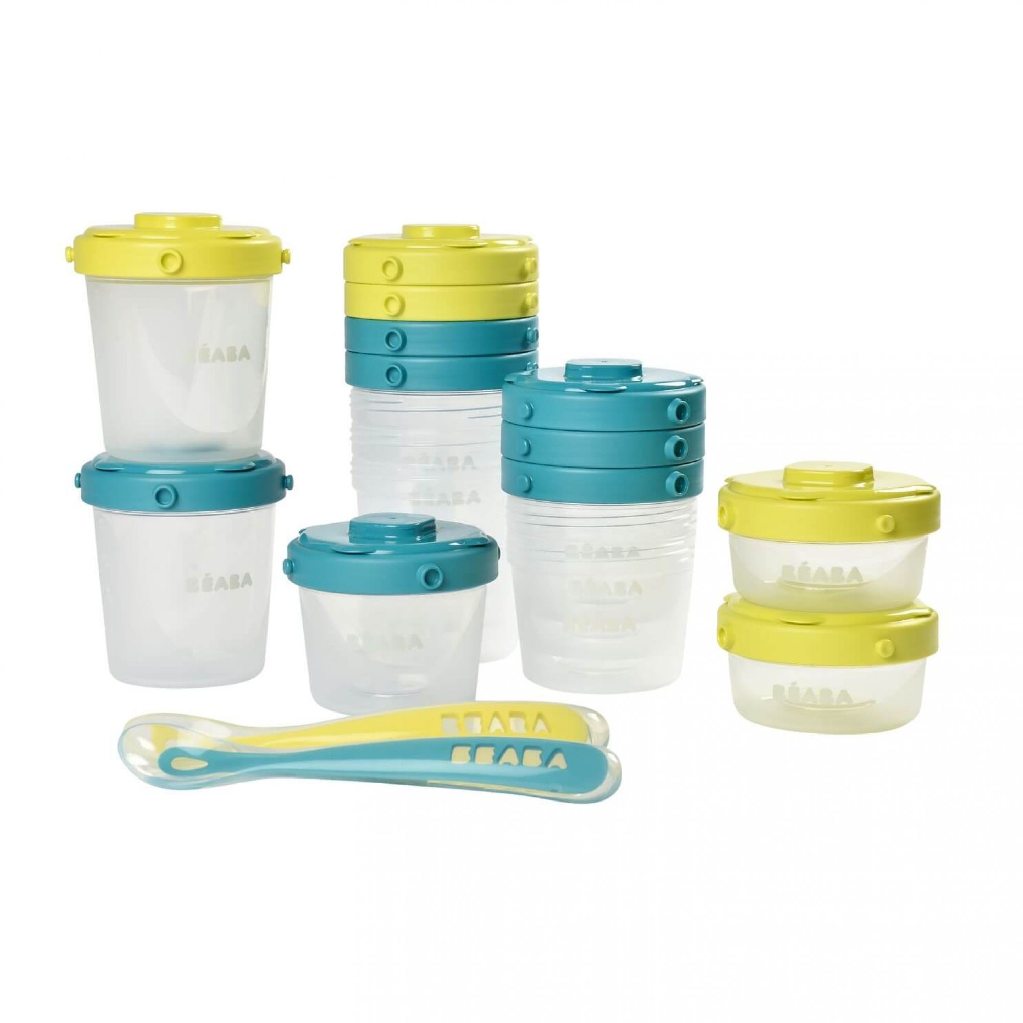Beaba Coffret 1er Repas Portions Et Cuilleres Neon Bleu Made In Bebe Beaba Coffret 1er Repas Portions Et Cuilleres Neon Bleu Made In Bebe