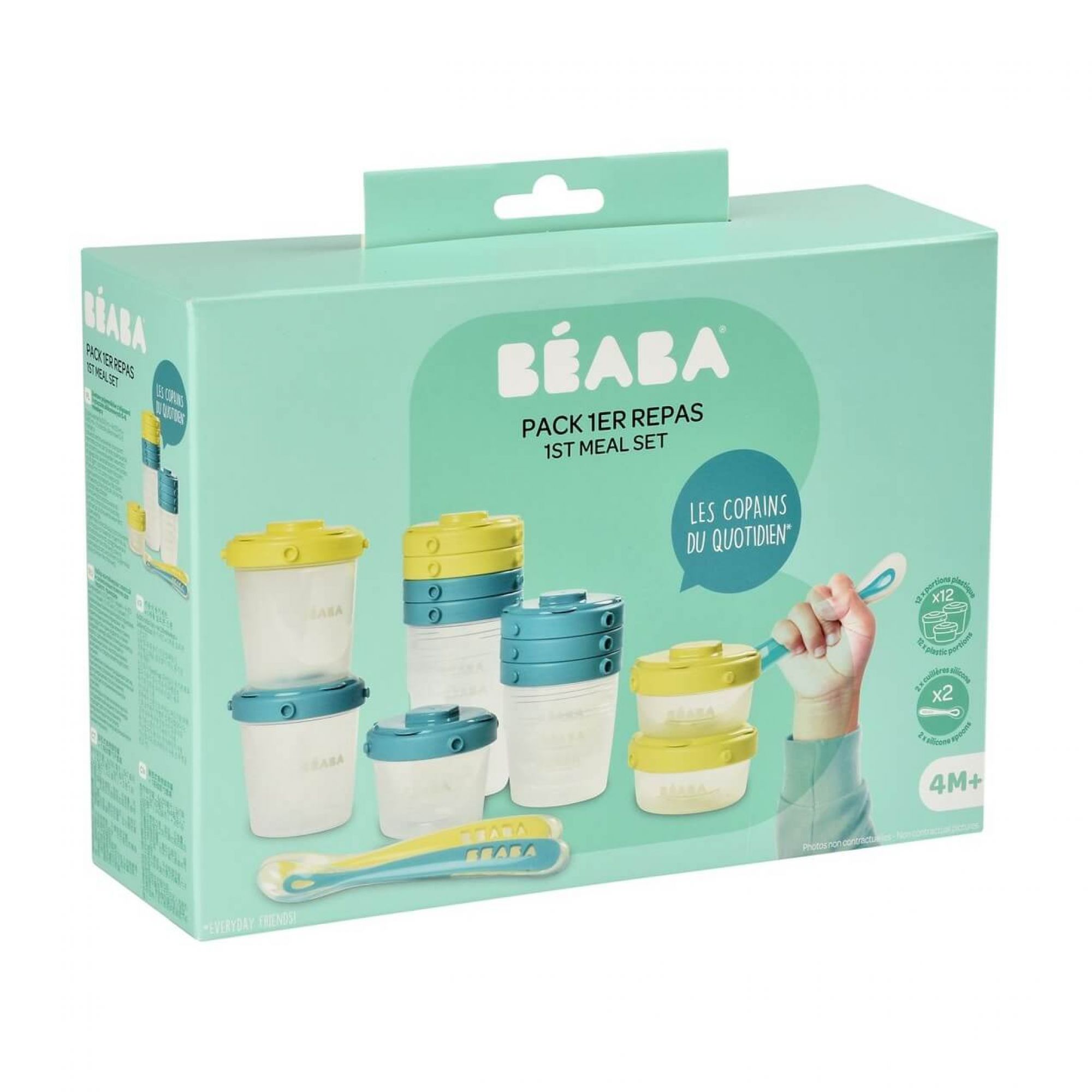 Beaba Coffret 1er Repas Portions Et Cuilleres Neon Bleu Made In Bebe Beaba Coffret 1er Repas Portions Et Cuilleres Neon Bleu Made In Bebe