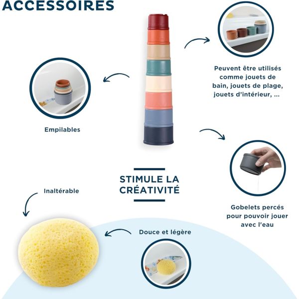 Pack accessoires de bain Marin