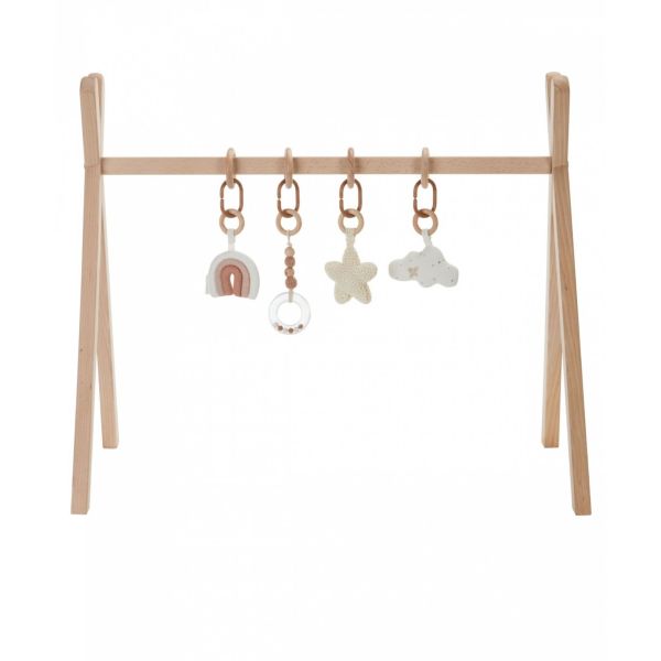 Arche de jeux en bois avec son set d'activités Ecru