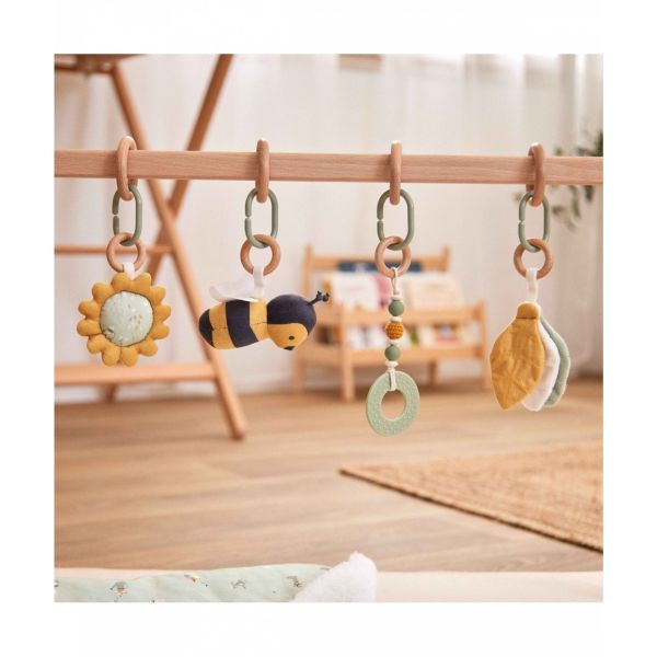 Arche de jeux en bois avec son set d'activités Vert