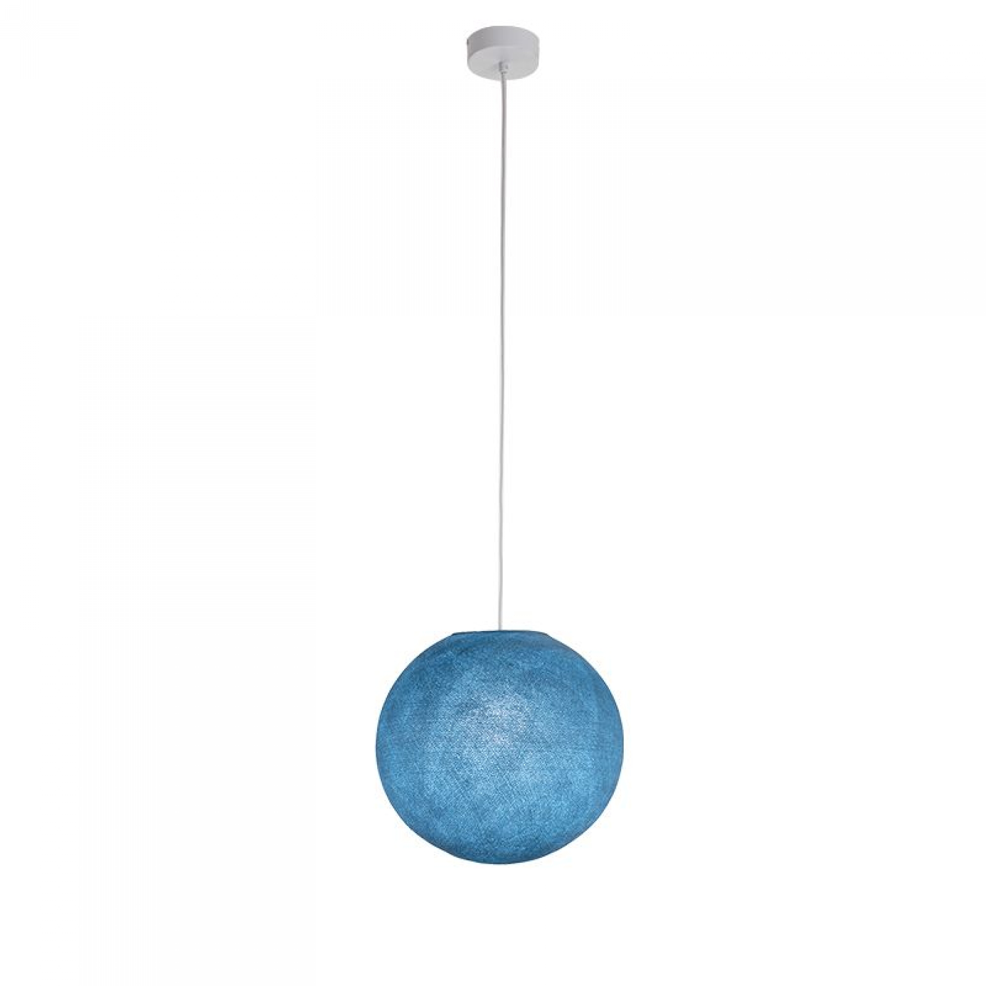 La Case De Cousin Paul Suspension Luminaire Simple Globe S Bleu Demin Made In Bebe