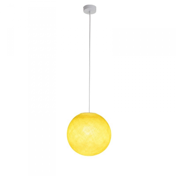 Suspension luminaire simple globe S jaune