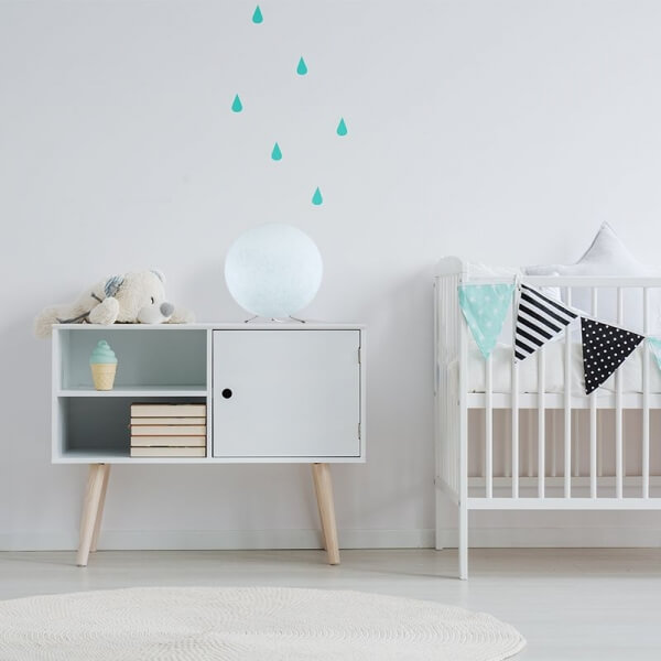 Lampe à poser Globe 25 cm Azur