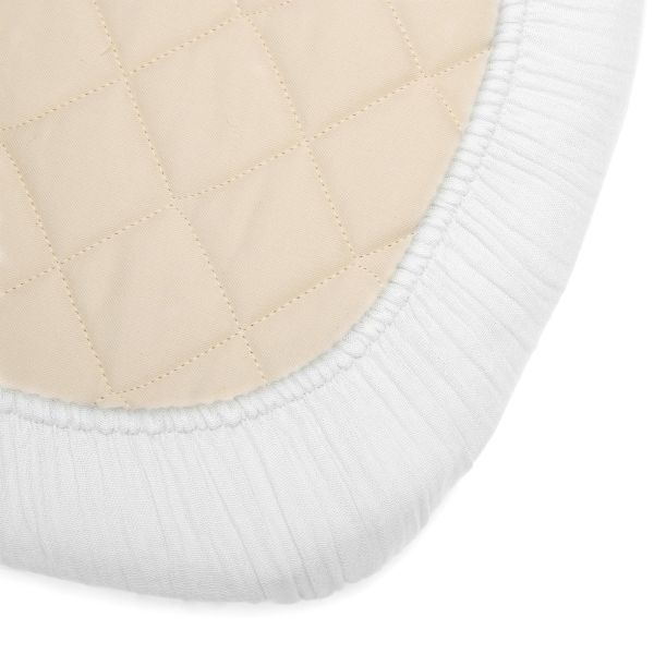 Pack berceau Kumi Lichen et matelas coco naturel + alèse et drap housse blanc