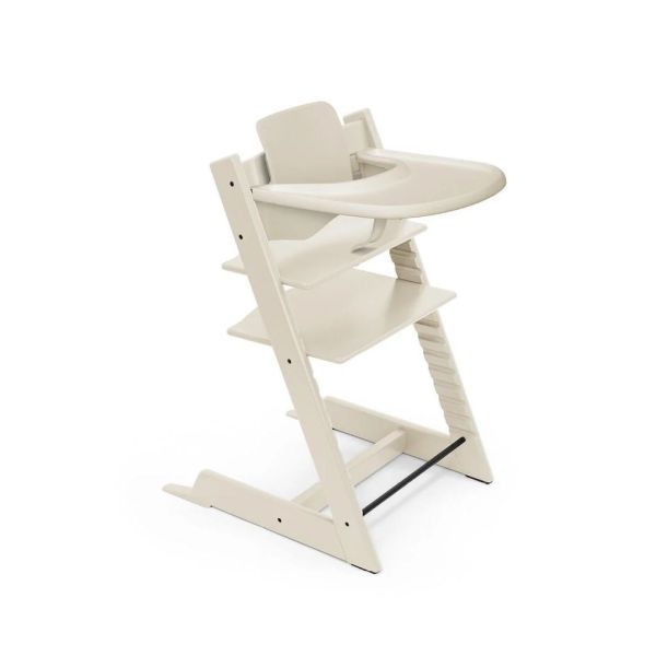 Pack Chaise haute Tripp Trapp avec son Baby Set et sa tablette - Vanilla white