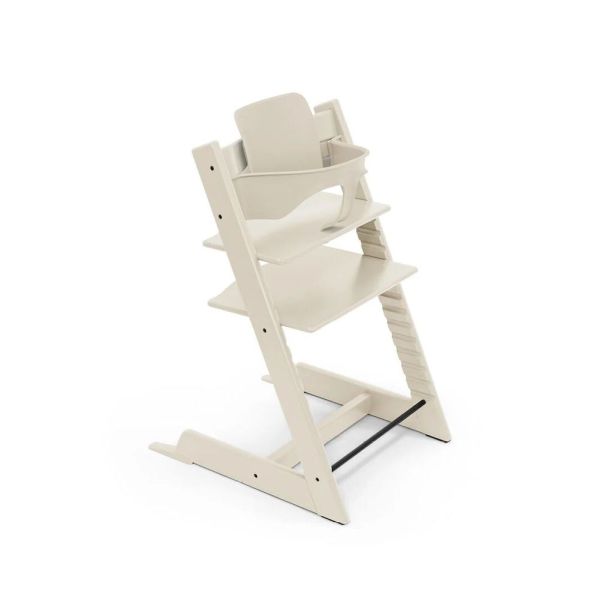 Pack Chaise haute Tripp Trapp avec son Baby Set et sa tablette - Vanilla white