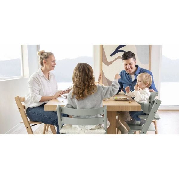 Pack Chaise haute Tripp Trapp avec son Baby Set et sa tablette - Vanilla white