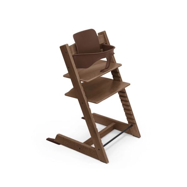 Pack Chaise haute Tripp Trapp avec son Baby Set et sa tablette - Warm brown