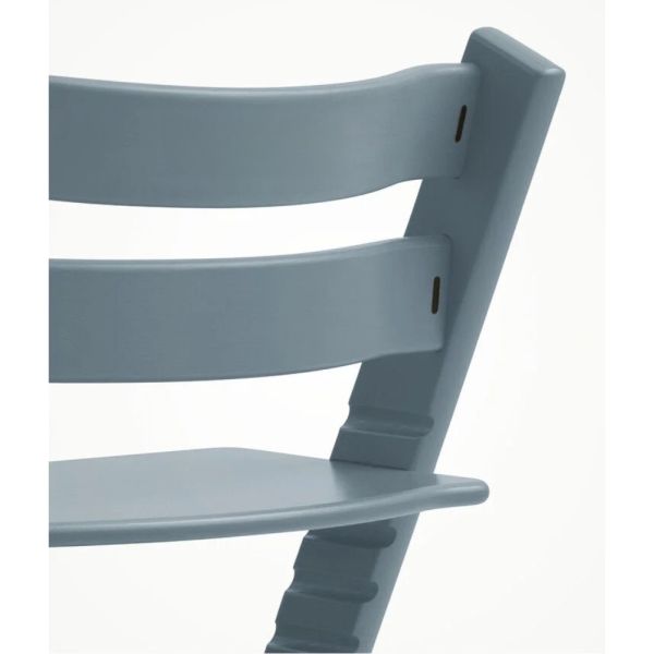 Pack chaise haute Tripp Trapp Hêtre Fjord Blue + Newborn gris