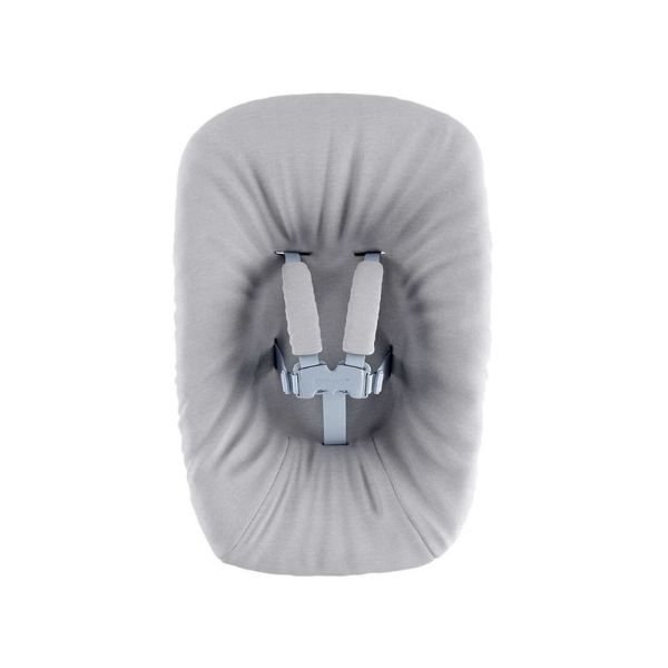 Pack chaise haute Tripp Trapp Hêtre Vanilla white + Newborn Set gris