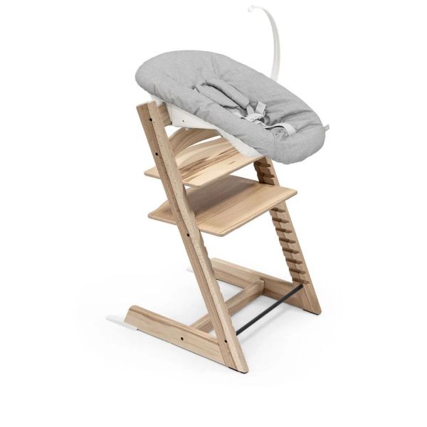 Pack chaise haute Tripp Trapp Hetre Wild Wood + Newborn Gris