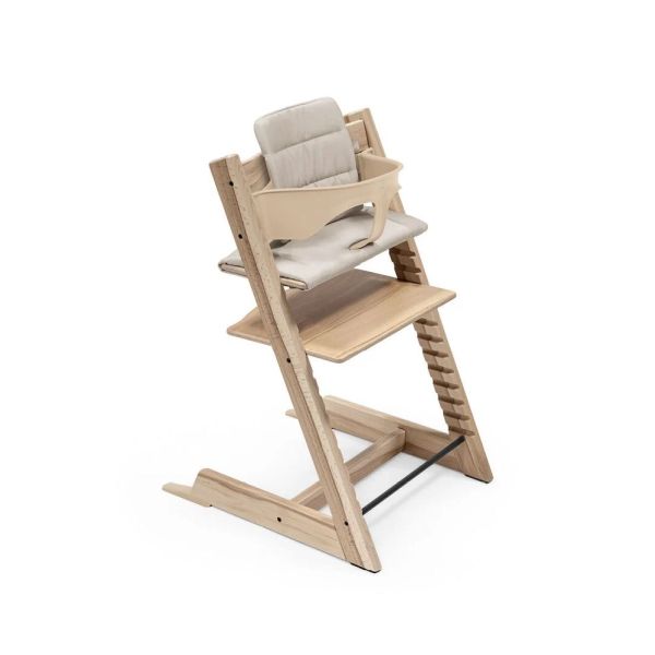 Pack chaise haute Tripp Trapp Hetre Wild Wood + Newborn Gris