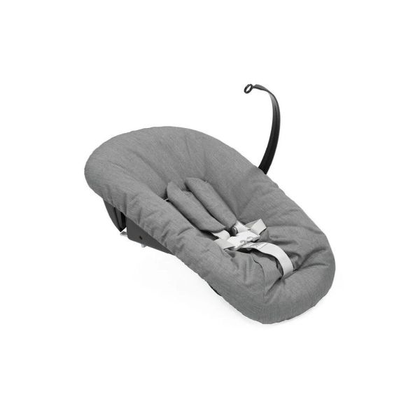 Pack chaise haute Tripp Trapp Hêtre Warm brown + Newborn Set gris