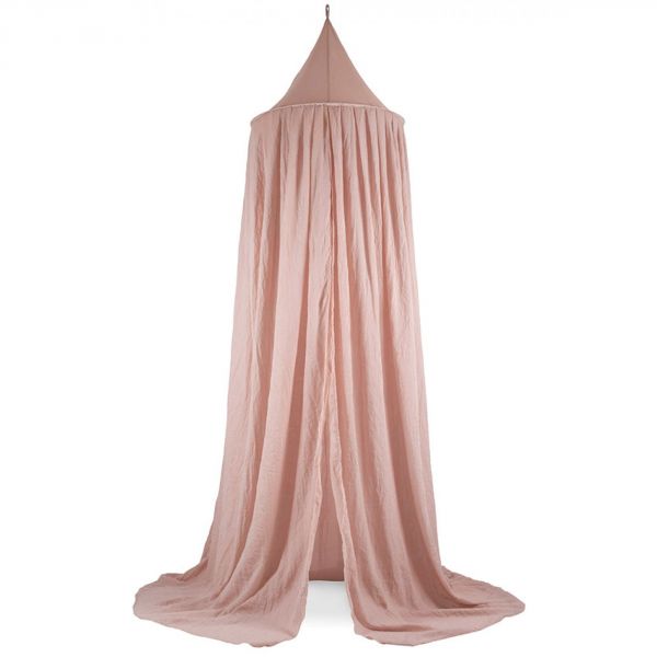 Pack ciel de lit Vintage 245 cm Pale Pink + flèche de lit blanche