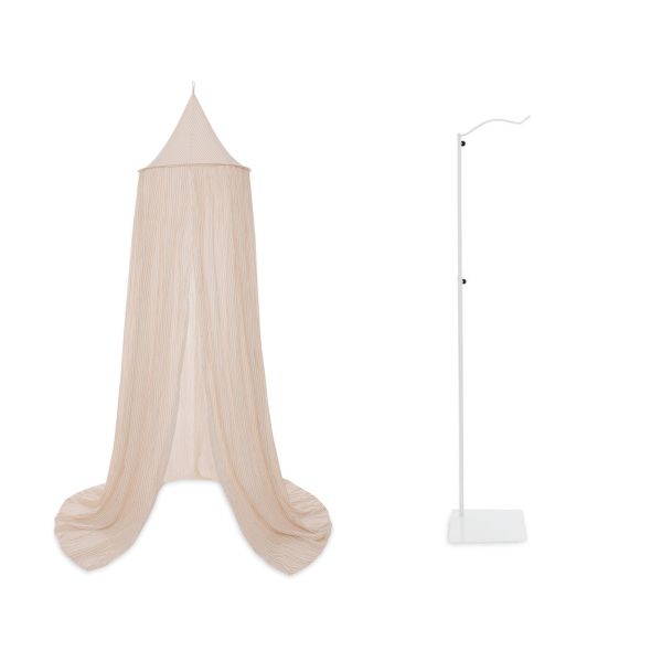 Pack ciel de lit Vintage 245 cm Stripe + flèche de lit blanche
