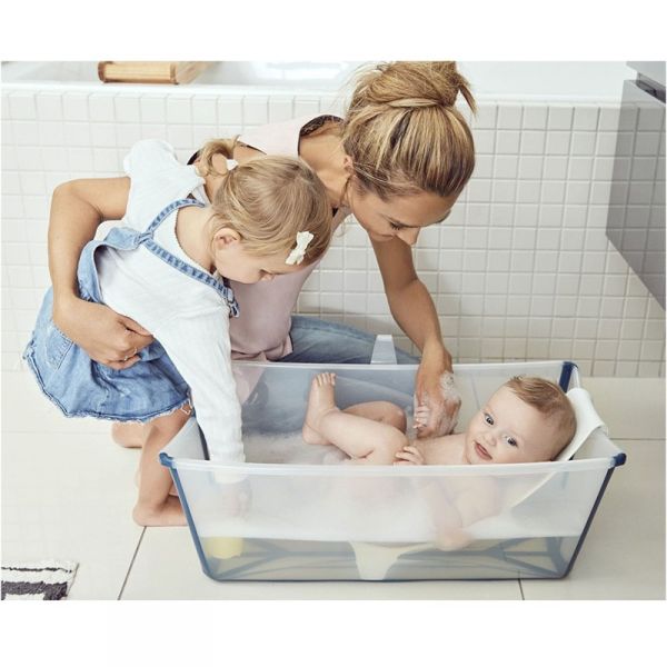 Pack baignoire Flexi Bath blanche + support à pieds