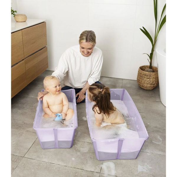 Pack baignoire Flexi Bath lavande + support à pieds