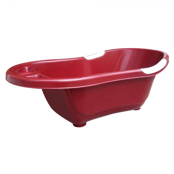 Baignoire bébé marsala avec vidange + support de baignoire