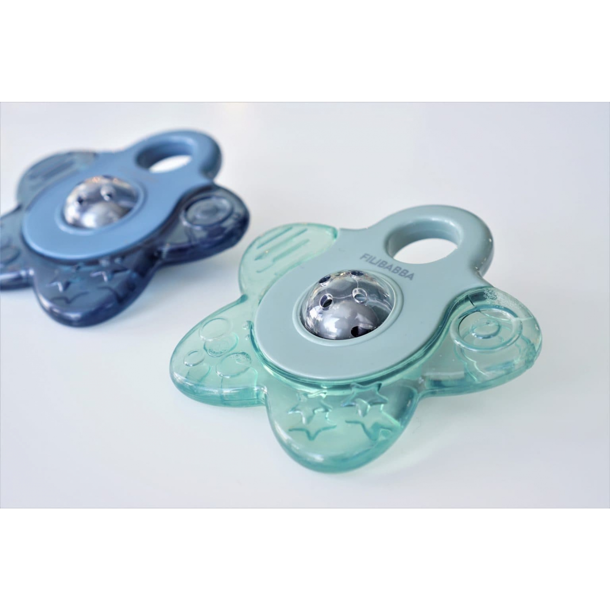 Anneau de Dentition Jouet Bébé 0 à 6 Mois, 2 Pcs Jouets de