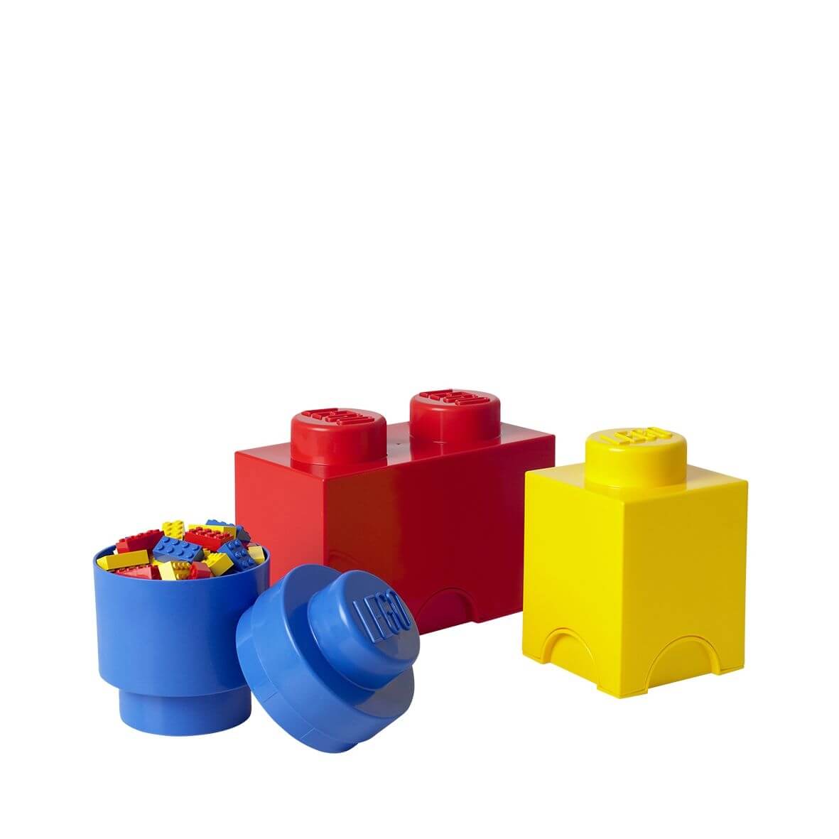 Boite de Rangement Lego Brique Bleu/Rouge/Jaune