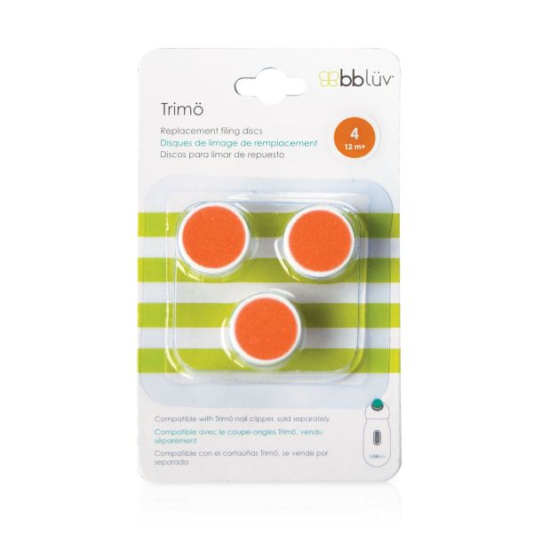 Lot de 3 Limes de remplacement pour coupe-ongles électriques 12 mois + Orange