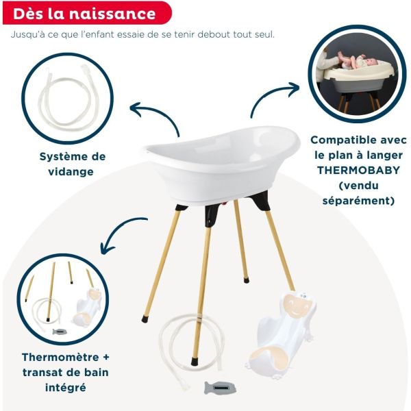 Pack baignoire Vasco 5 pièces Blanc muguet