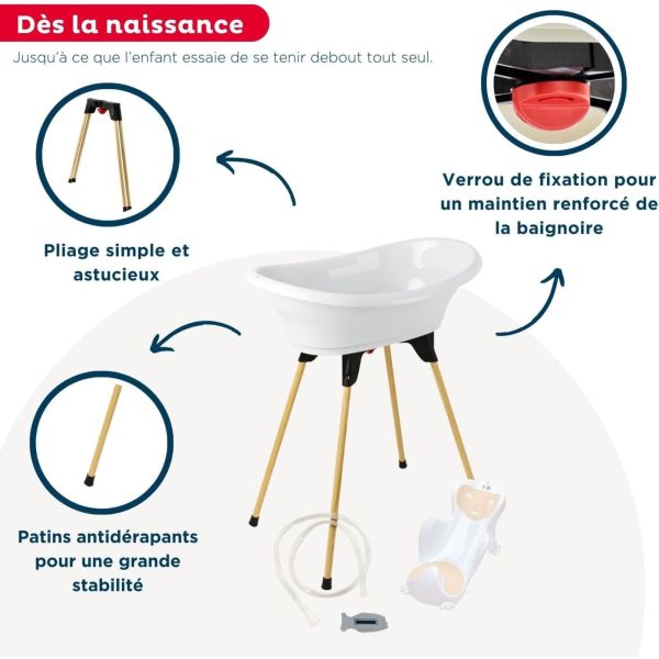 Pack baignoire Vasco 5 pièces Blanc muguet
