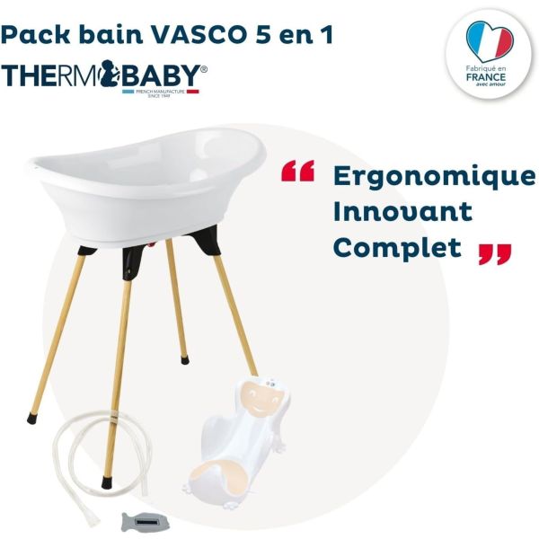 Pack baignoire Vasco 5 pièces Blanc muguet