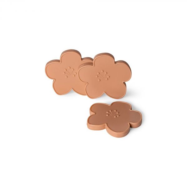 Lot de 3 blocs de glace Fleurs