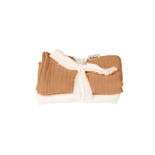 Lot de 2 langes Comme un bonbon Caramel