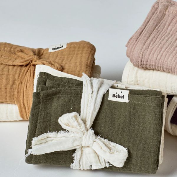Lot de 2 langes Comme un bonbon Kaki