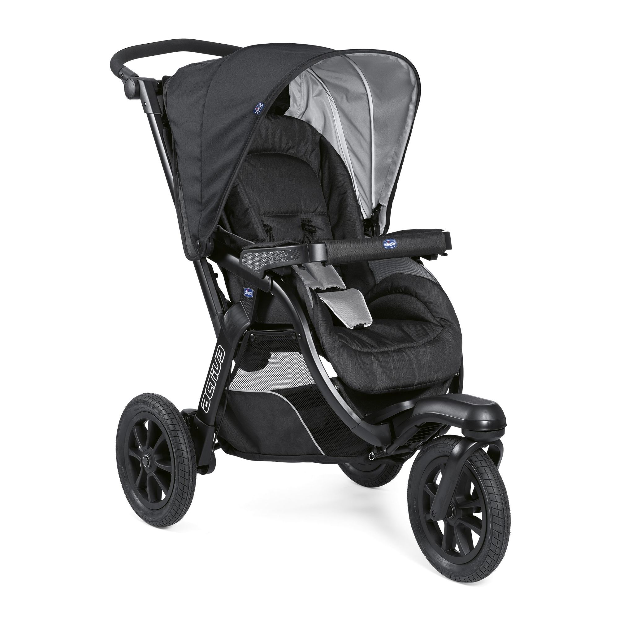 Poussette duo Activ3 Jet Black - Made in Bébé