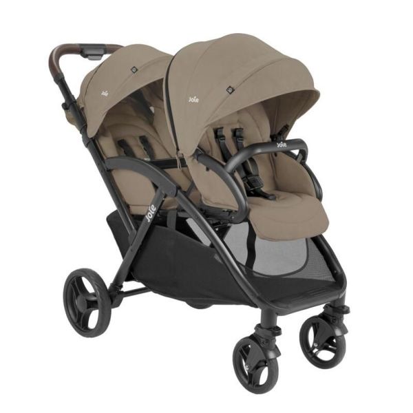 Poussette duo Evalite double + siège auto i-Snug 2 Cashew