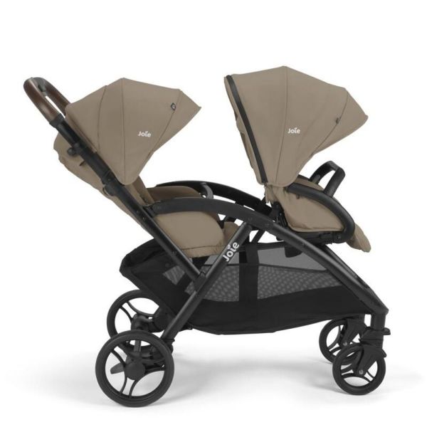 Poussette duo Evalite double + siège auto i-Snug 2 Cashew