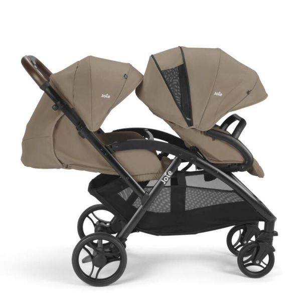 Poussette duo Evalite double + siège auto i-Snug 2 Cashew