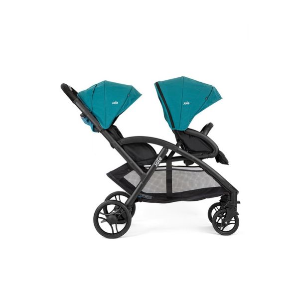 Poussette duo Evalite double Capri + siège auto i-Starter Eclipse