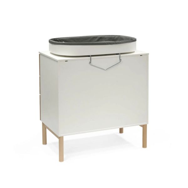 Chambre duo Lit Sleepi Warm brown + commode Sleepi White
